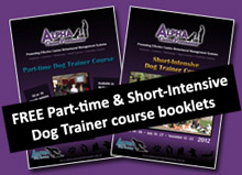 FREE Part-time & Short-Intensive Dog Trainer course booklets
